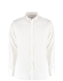 Herren-Slim-Fit-Stretch-Oxfordhemd, langarm