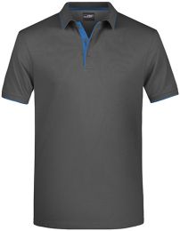 Poloshirts Graphite (Solid)/Aqua XXL_1000501