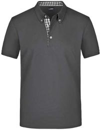 Poloshirts Graphite (Solid)/Graphite (Solid)/White L_1202177