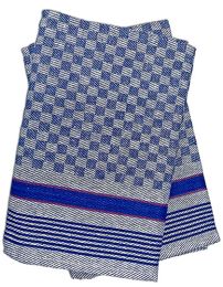 Küchenaccessoires Blue-Grey Checked 45 x 90 cm_1297377