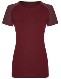 T-Shirts Burgundy/Heather Burgundy S_1650431