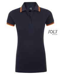 Poloshirts French Navy/Neon Orange M_3278419
