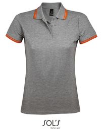 Poloshirts Grey Melange/Orange M_3278579