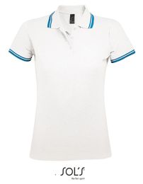 Poloshirts White/Aqua S_3278883