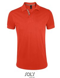 Poloshirts Burnt Orange/Grey (Solid) S_3279364