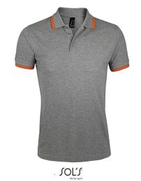 Poloshirts Grey Melange/Orange XXL_3281074