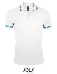 Poloshirts White/Aqua XL_3281444