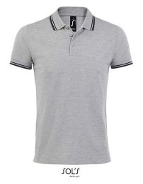 Poloshirts Grey Melange/Navy 3XL_3281669