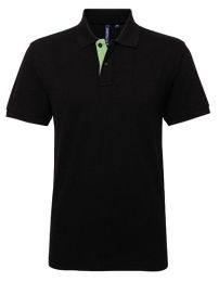 Poloshirts Black/Lime L_634740