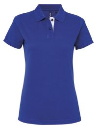 Poloshirts Royal/White S_640056