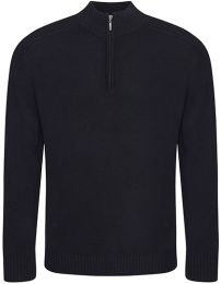 Nachhaltiger Pullover mit Viertel-Reißverschluss