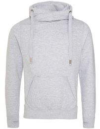 Kapuzenpullover mit überkreuztem Kragen