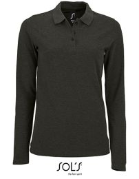 Damen Langarm-Piqué-Poloshirt Perfect