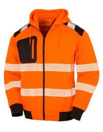 Recycelter Sicherheits-Hoodie mit Reißverschluss