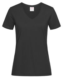 Klassisches Damen T-Shirt mit V-Ausschnitt